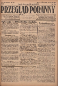 Przegląd Poranny: pismo niezależne i bezpartyjne 1922.09.30 R.2 Nr261