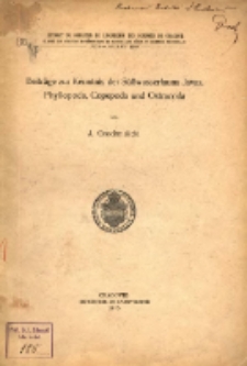 Beiträge zur Kenntnis der Süßwasser Javas Phyllopoda, Gopepoda und Ostrocoda / $c J. Grochmalicki