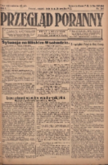 Przegląd Poranny: pismo niezależne i bezpartyjne 1922.10.06 R.2 Nr267