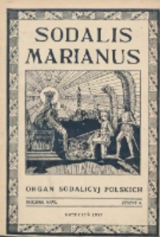 Sodalis Marianus : miesięcznik, organ sodalicyj polskich 1927.04 R.26 Nr4
