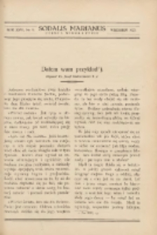 Sodalis Marianus : miesięcznik, organ sodalicyj polskich 1927.09 R.26 Nr9