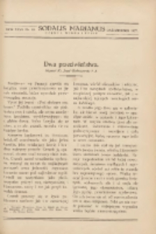 Sodalis Marianus : miesięcznik, organ sodalicyj polskich 1927.10 R.26 Nr10