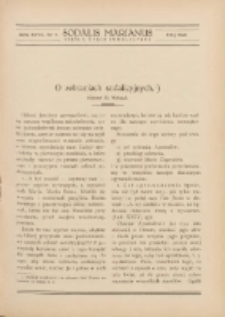 Sodalis Marianus : miesięcznik, organ sodalicyj polskich 1928.05 R.27 Nr5