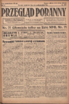 Przegląd Poranny: pismo niezależne i bezpartyjne 1922.10.22 R.2 Nr283