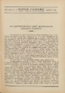 Sodalis Marianus : miesięcznik, organ sodalicyj polskich 1928.11 R.27 Nr11