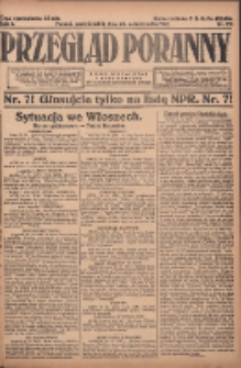 Przegląd Poranny: pismo niezależne i bezpartyjne 1922.10.30 R.2 Nr291