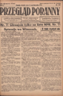 Przegląd Poranny: pismo niezależne i bezpartyjne 1922.10.31 R.2 Nr292