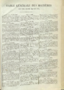 La Pologne annales contemporaines politiques, religieuses et litt&eacute;raires des peuples de l'Europe orientale. R. 2. 1849, nr 33, spis treści