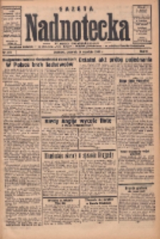 Gazeta Nadnotecka: bezpartyjne pismo codzienne 1935.09.26 R.15 Nr222
