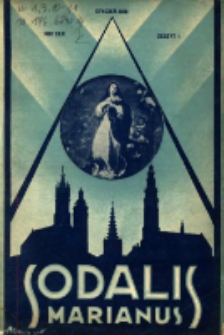 Sodalis Marianus : miesięcznik, organ sodalicyj polskich 1932.01 R.31 Nr1