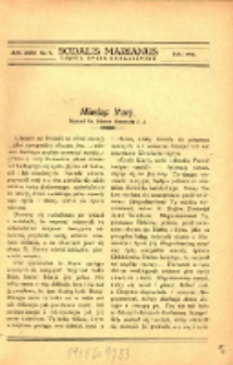 Sodalis Marianus : miesięcznik, organ sodalicyj polskich 1932.05 R.31 Nr5