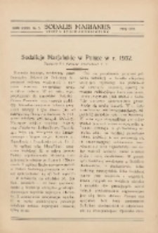 Sodalis Marianus : miesięcznik, organ sodalicyj polskich 1933.05 R.32 Nr5
