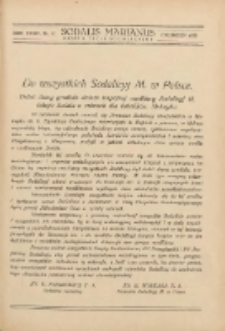 Sodalis Marianus : miesięcznik, organ sodalicyj polskich 1935.12 R.34 Nr12