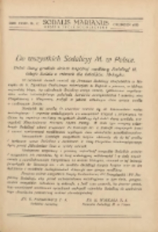 Sodalis Marianus : miesięcznik, organ sodalicyj polskich 1935.12 R.34 Nr12