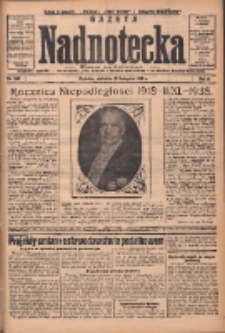 Gazeta Nadnotecka: bezpartyjne pismo codzienne 1935.11.10 R.15 Nr260
