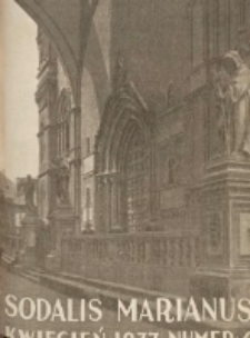 Sodalis Marianus : miesięcznik, organ sodalicyj polskich 1937.04 R.36 Nr4
