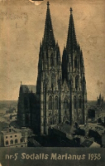 Sodalis Marianus : miesięcznik, organ sodalicyj polskich 1938.05 R.37 Nr5