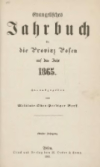 Evangelisches Jahrbuch für die Provinz Posen auf das Jahr 1865 Jg.5