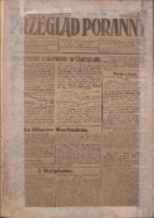 Przegląd Poranny: pismo niezależne i bezpartyjne 1923.01.02 R.3 Nr1