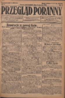 Przegląd Poranny: pismo niezależne i bezpartyjne 1923.01.08 R.3 Nr6