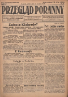 Przegląd Poranny: pismo niezależne i bezpartyjne 1923.01.13 R.3 Nr11
