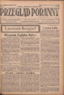 Przegląd Poranny: pismo niezależne i bezpartyjne 1923.01.30 R.3 Nr28