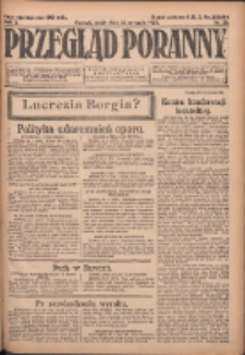 Przegląd Poranny: pismo niezależne i bezpartyjne 1923.01.31 R.3 Nr29