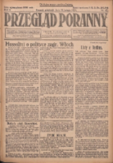 Przegląd Poranny: pismo niezależne i bezpartyjne 1923.02.18 R.3 Nr47