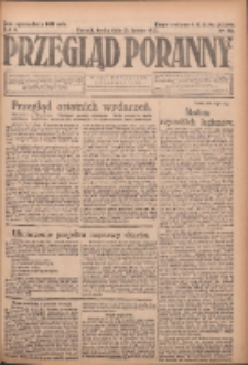 Przegląd Poranny: pismo niezależne i bezpartyjne 1923.02.21 R.3 Nr50