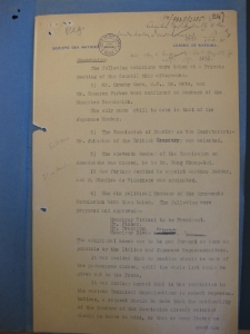 Memorandum 25.02.1921