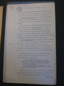 Commentaries Minutes 29.09.1921