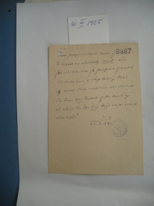 XXXIII&egrave;me Session du Conseil. Proc&eacute;s-Verbal provisoire. S&eacute;ance secr&eacute;te du 10.03.1925