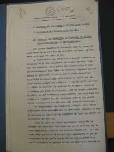 Séance secréte du 17.03.1926