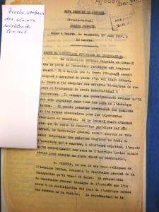 XLV Session du Conseil. Séance secréte du 17.06.1927