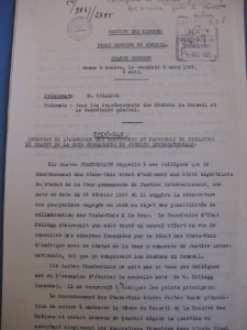LIV&egrave;me Session du Conseil. S&eacute;ance secr&eacute;te du 08.03.1929