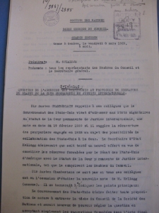 LIVème Session du Conseil. Séance secréte du 08.03.1929