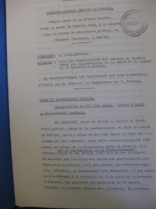 LXVIème Session du Conseil. Compte - rendu de la séance secréte 16.02.1932