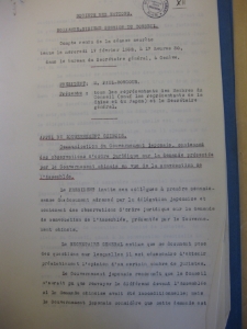 LXVI&egrave;me Session du Conseil. Compte - rendu de la s&eacute;ance secr&eacute;te 17.02.1932