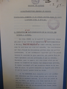 LXIX&egrave;me Session du Conseil. Compte - rendu sommaire de la s&eacute;ance secr&eacute;te 03.10.1932