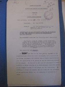 LXIXth Session of Council. Minutes of the 4th Secret Meeting 17.10.1932