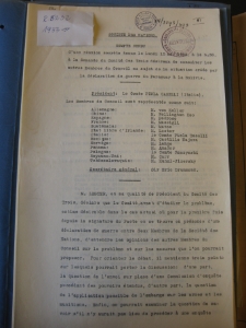 Societe des Nationes. Compt rendu d'une réunion secréte du 15.05.1933