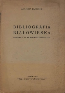 Bibliografia białowieska