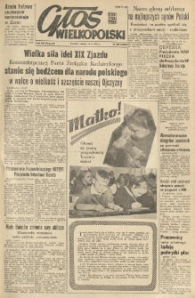 Głos Wielkopolski. 1952.10.18 R.8 nr250 Wyd.AB