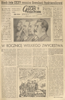 Głos Wielkopolski. 1952.11.07 R.8 nr268 Wyd.AB