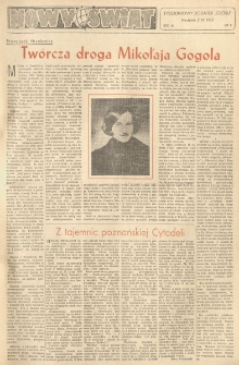 Nowy Świat. Tygodniowy dodatek Głosu Wielkopolskiego. 1952.03.02 R.3 nr9
