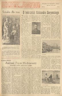 Nowy Świat. Tygodniowy dodatek Głosu Wielkopolskiego. 1952.03.16 R.3 nr11