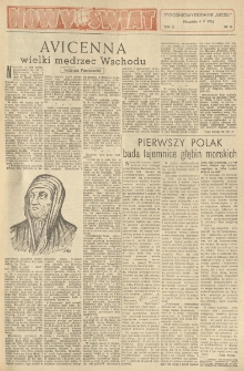 Nowy Świat. Tygodniowy dodatek Głosu Wielkopolskiego. 1952.05.04 R.3 nr18