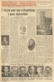 Nowy Świat. Tygodniowy dodatek Głosu Wielkopolskiego. 1952.08.10 R.3 nr32