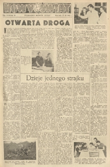Nowy Świat. Tygodniowy dodatek Głosu Wielkopolskiego. 1952.09.28 R.3 nr38
