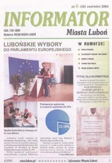 Informator Miasta Luboń 2004.06 Nr6(58)